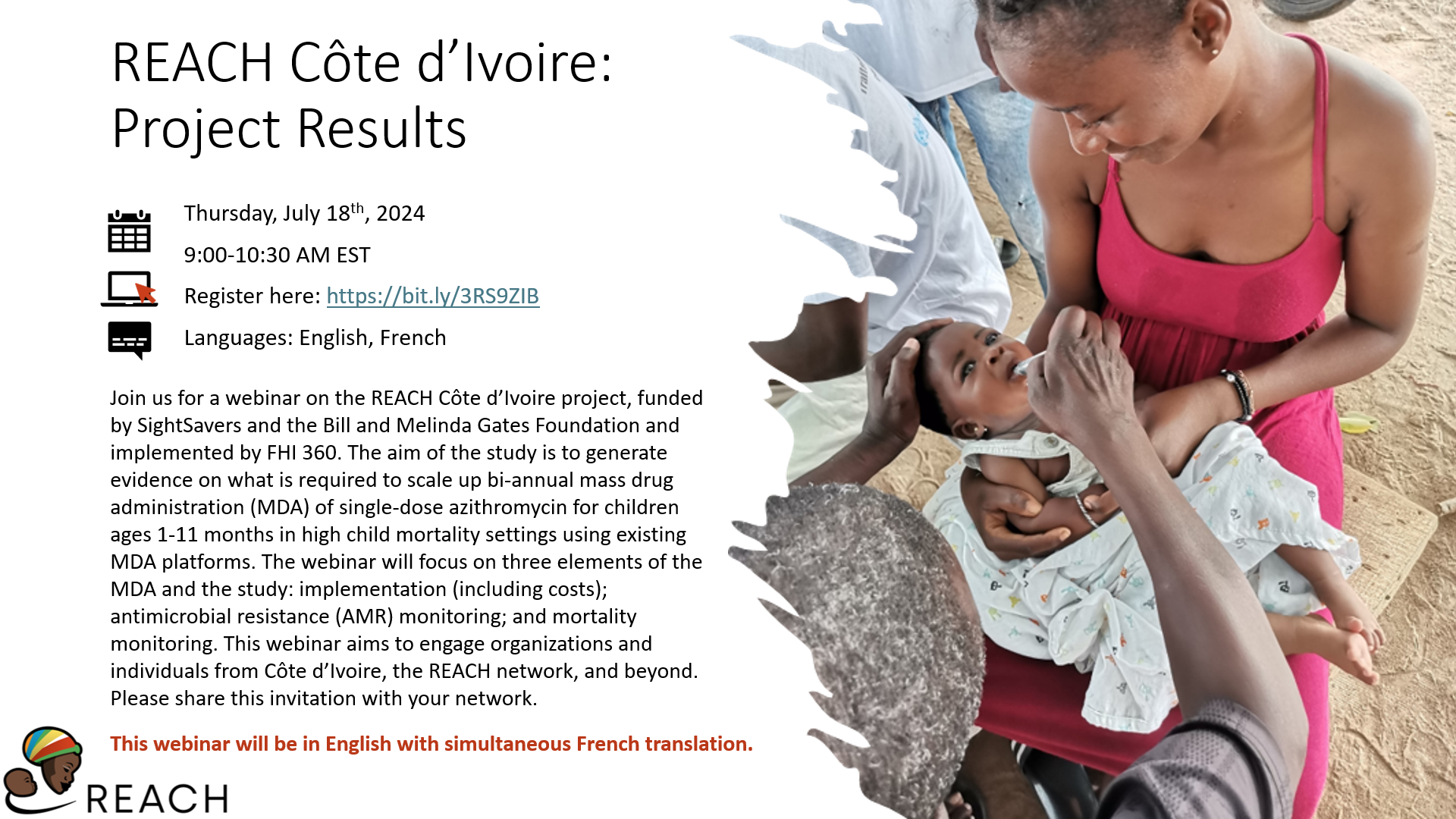 REACH Côte d’Ivoire webinar: Project Results