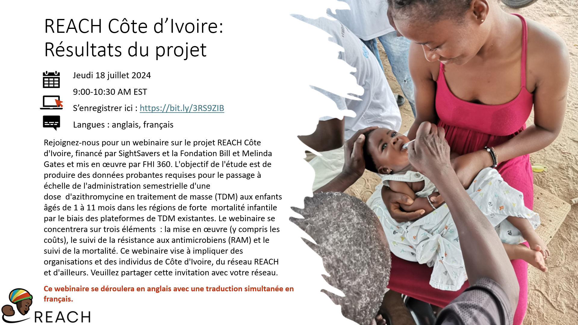 Webinaire REACH Côte d’Ivoire : Résultats du projet